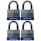 Brinks Keyed Alike Padlock, Laminated Steel, 40mm, High Security 4 PK 172-40401 - alternate 2